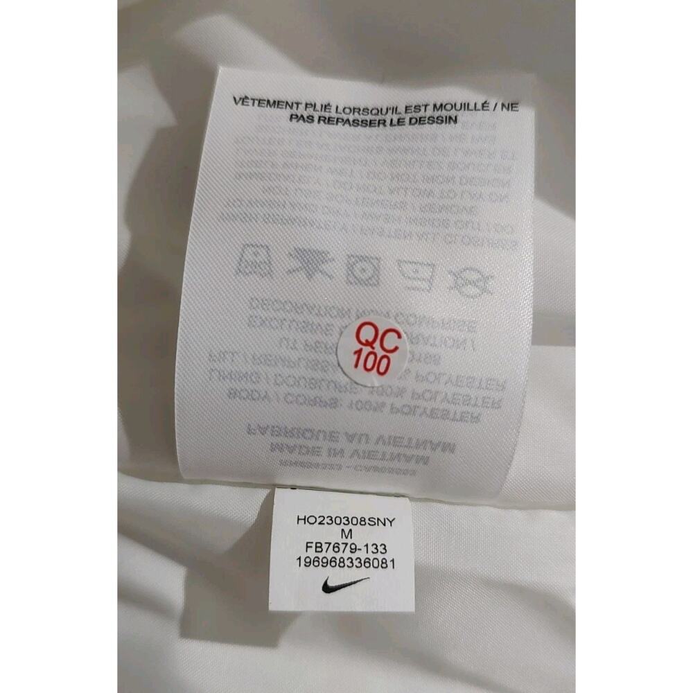 Women's Nike Therma-FIT Vest White Puffer Jacket Insulated Quilted - Medium - Picture 3 of 5
